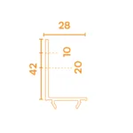 De kliklip is een profiel wat in de geleiders geklikt kan worden. De Kliklip leent zich o.a. voor situaties waarbij er in de dag gemonteerd wordt. maar het screen voor de gevel/kozijn zit. (in de dag montage/Op de dag resultaat).